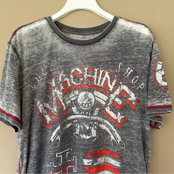 Vintage Y2K Mens 2X Shirt Bundle Burnout Tshirts Machine Motor Chop Shop Skull - Picture 5 of 15